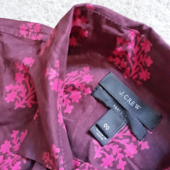 J. Crew Perfect Shirt sz 00 - Picture 2 of 4